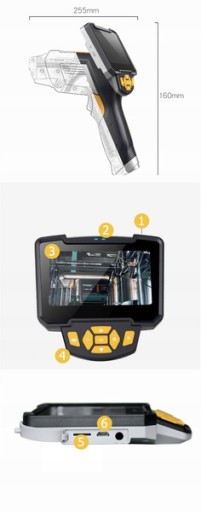 3M 6LED Full HD 64GB ендоскоп інспекційна камера