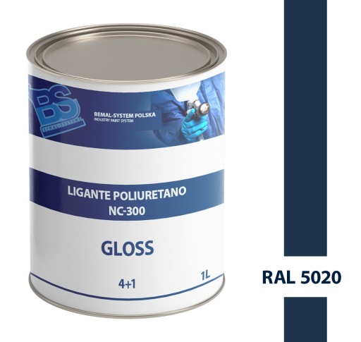 BEMAL СУДНОВА ФАРБА-ПОЛІУРЕТАНОВИЙ ЛАК-1Л-RAL 5020
