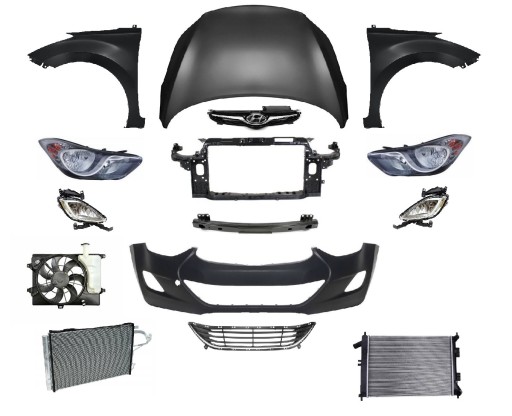 641013X000 - ELANTRA 10-16 ПЕРЕДНИЙ БАМПЕР КАПОТ РЕМЕНЬ КРЫЛО