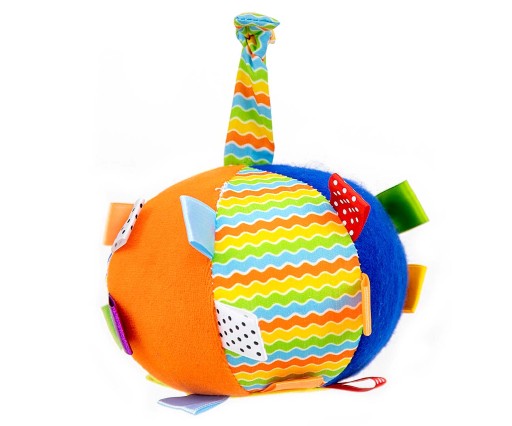 СЕНСОРНА ПЛЮШЕВА ІГРАШКА ДИТЯЧА М'ЯЧ