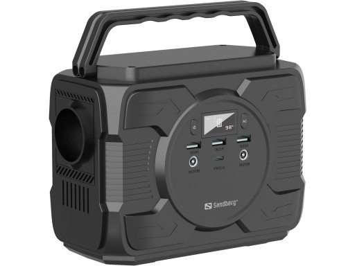 Мобільна електростанція sandberg 420-83 ac 200w з usb і led