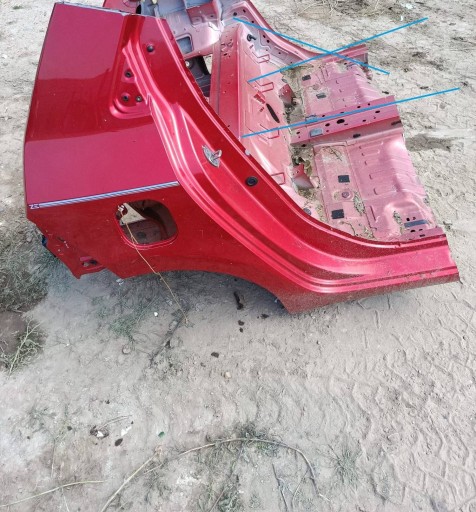 quarter rear fender bodywork rear part side right Renault Twingo III TENNP