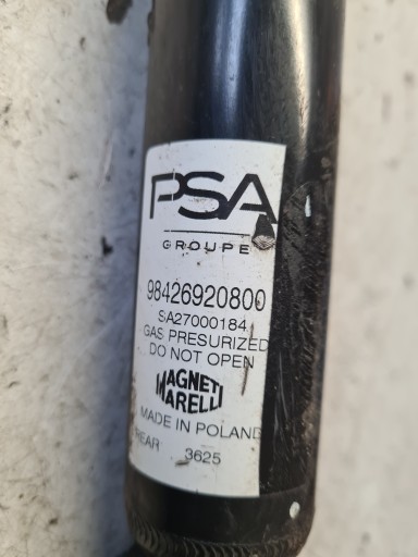 OPEL MOKKA B shock absorber rear part left right 1 SZTUKA 98426920800