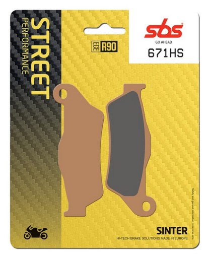 671HS - ГАЛЬМІВНІ КОЛОДКИ SBS YAMAHA XT 660 З TENERE 08-16