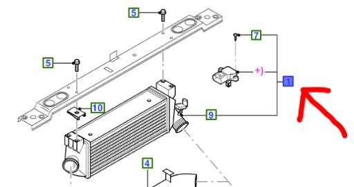 ME1C15-9L440-BE - ІНТЕРКУЛЕР FORD TRANSIT Mk5 2.0 TDCi 2000-06 р.в