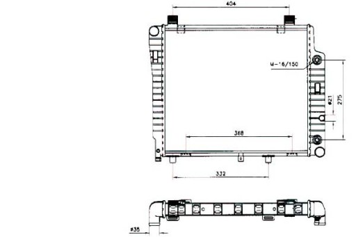 50534 MS2156 - Радиатор двигателя nrf nrf 2025003503 a 118102o 118