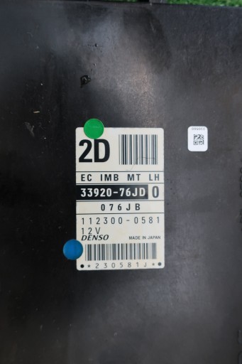 control unit computer IMO SUZUKI JIMNY 33920-76JD 2D LIFT