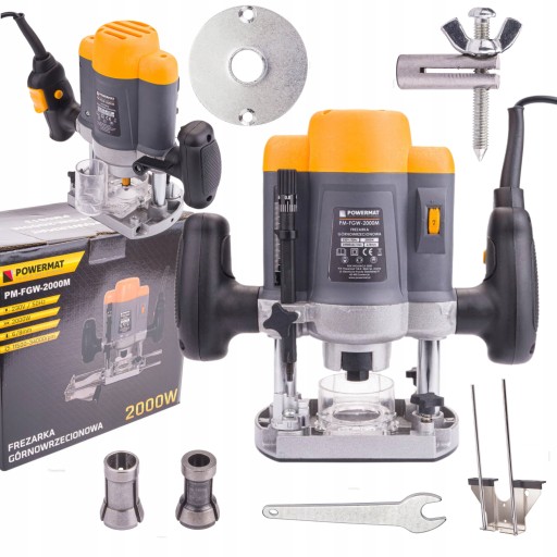 ФРЕЗЕРНЫЙ СТАНОК ВЕРХНЕГО ШПИНДЕЛЯ, СТАНОК ДЛЯ ОБРЕЗКИ КРОМКИ 2000 Вт, РЕГУЛИРОВКА 6/8 мм
