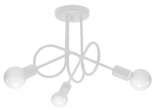 Світильник стельовий Sollux lightning E27 білий