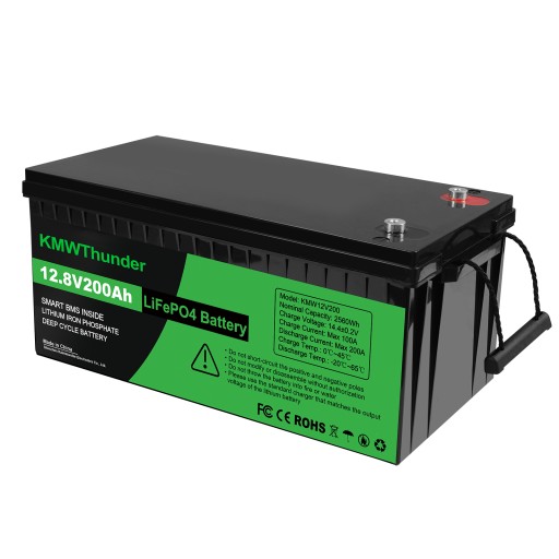 Аккумуляторная батарея lifepo4 глубокого цикла 12 в 200 ач bms не требующая обслуживания дома