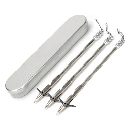 3pcs High Quality Stainless Steel Bow Fishing Dart Slingshot Arrow Head -  14575005530 