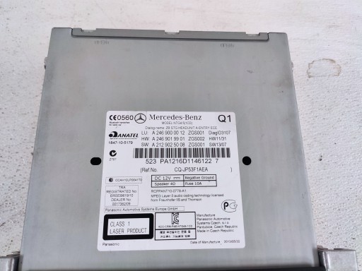MERCEDES W176 W246 RADIO CD navigation A2469000012
