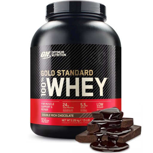 OPTIMUM GOLD STANDARD WHEY 2270g DVOJITÁ ČOKOLÁDA