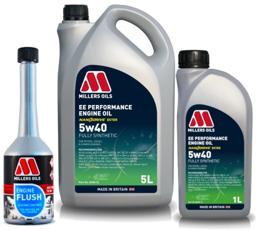 Millers Oils EE Performance 5W40 6л + промывка двигателя