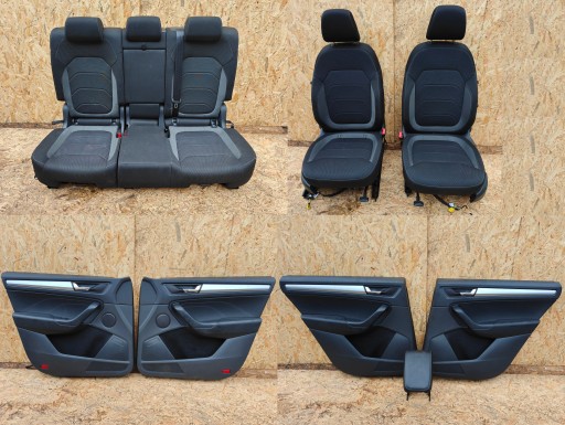 seats seat KOMPLET seats upholstery SKODA KODIAQ LIFT 2022 ROK ISOFIX
