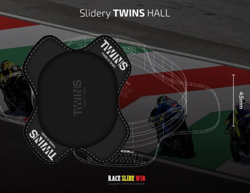 Слайдери з полімеру TWINS Hall Black