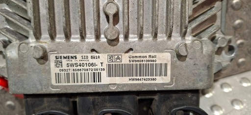 computer 5WS40106IT 9647423380 9656109980 CITROEN XSARA 2.0 HDI