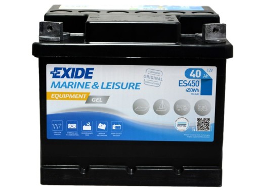 Гель для оборудования exide es450 - 40ah 280a es 450 lb1028g19-aex7t