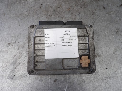 Skoda Fabia and computer, control unit 1.4B 047906033J RWP40181 12 SJ35