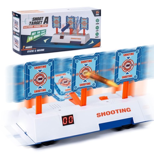 ЕЛЕКТРОННИЙ РУХОМИЙ ЩИТ 4 МІШЕНІ ДЛЯ NERF