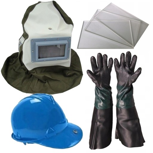 ПЕСКОСТРУЙНАЯ МАСКА ПЕСКОСТРУЙНАЯ МАШИНА + 3 БЫСТРО + ПЕРЧАТКИ