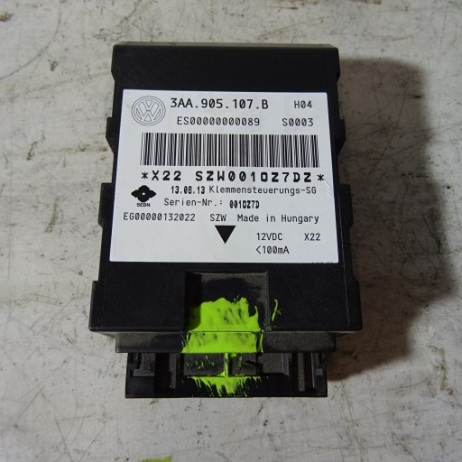 VW PASSAT B7 3.6 V6 module START STOP 3AA905107B