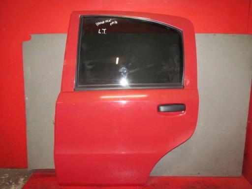 FIAT PANDA II 169 door left rear part rear. red 199/A ROSSO TIZIANO