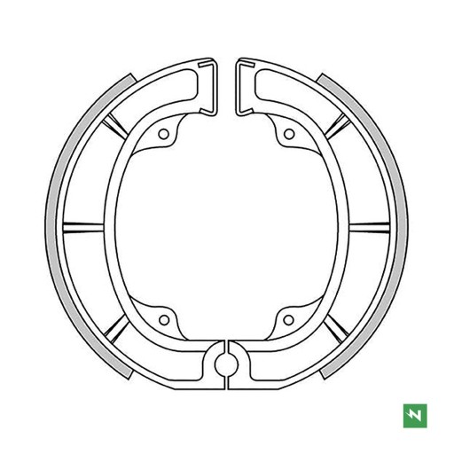 NEWFREN BRZDOVÉ ČEĽUSTE SUZUKI RM 250/465 '81-82 PREDNÉ (150X22MM)