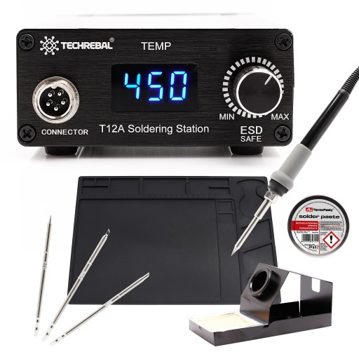 ПАЯЛЬНА СТАНЦІЯ TECHREBAL T12, MAT, 4 ПАСТИ