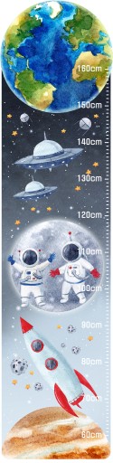 МІРА РОСТУ наклейка ПЛАНЕТИ КОСМІЧНІ