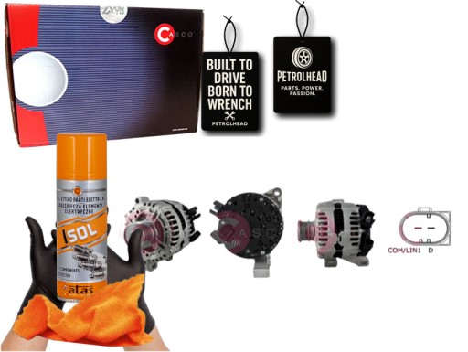 CASCAL10415AS#ECS-PCP+K - Генератор 12в 150а каско #petrolhead pro+ комплект4