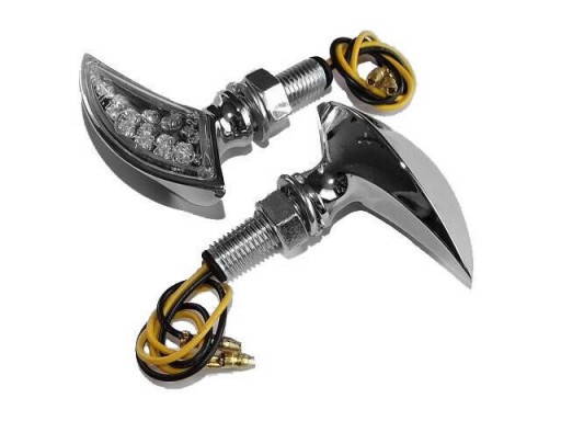 ST-01232-C - ПОВОРОТНИКИ МИГАЛКИ СВЕТОДИОДНЫЕ МЕТАЛЛ ХРОМ ГОМОЛОГ.