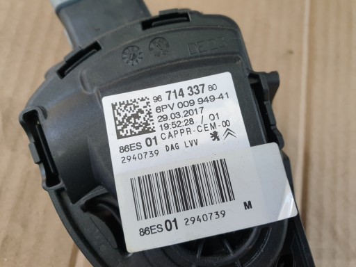 plynový pedál CITROEN C3 PEUGEOT 208 HDI 2010- 9671433780