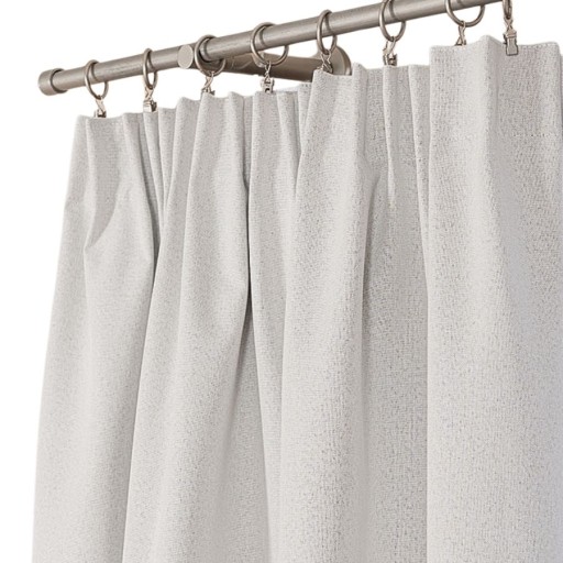 Zasłona 100% zaciemniająca na taśmie pastelowo szara 140x250 Blackout rurkę