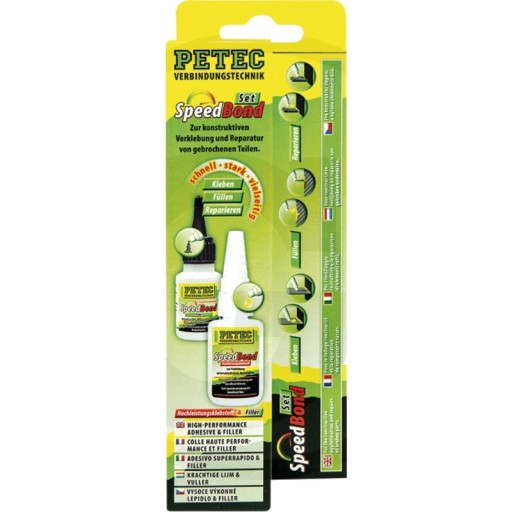 Набор клея PETEC SpeedBond + наполнитель + активатор