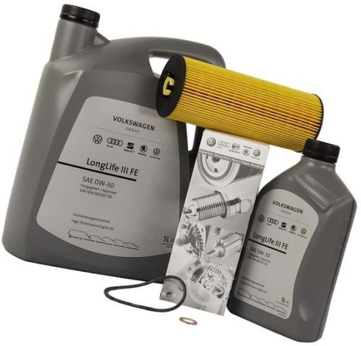 OE VAG ФІЛЬТР + МАСЛО 0W30 6L SKODA SUPERB I 2.5 TDI