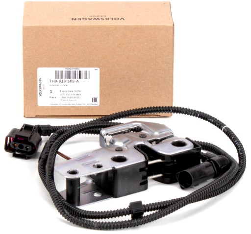 7H0823509A - Замок капота передний VW T5 2004-2010 оригинал