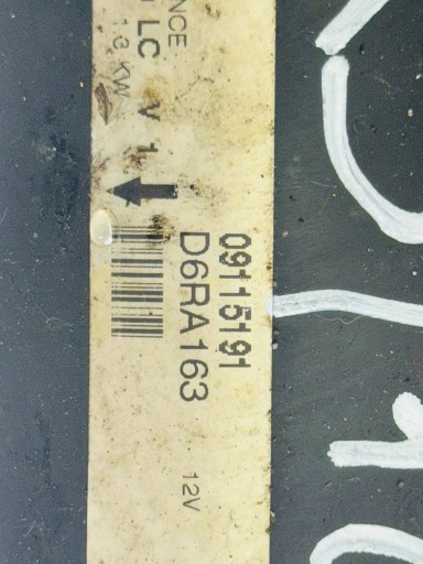 starter OPEL ASTRA G 1.2 09115191