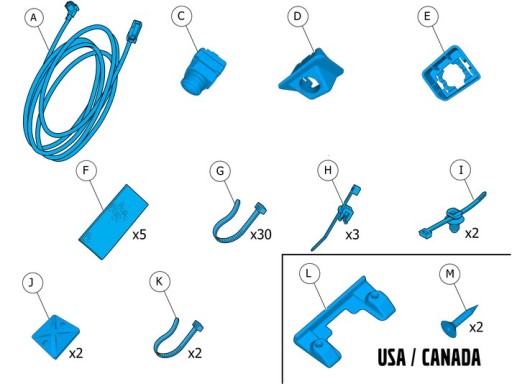 32286627 - Комплект для парковки камеры заднего вида volvo s90 ii