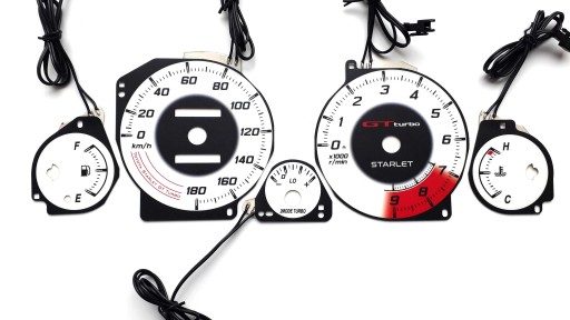 Цифры одометра Toyota Starlet GT Turbo INDIGLO