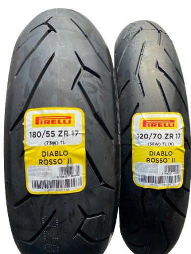 ШИНЫ PIRELLI DIABLO ROSSO II 120/70/17 180/55/17