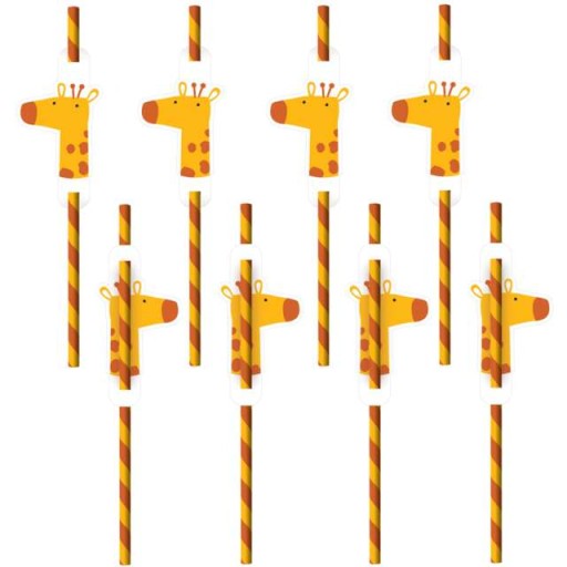 Соломинки паперові Amscan 8 шт.