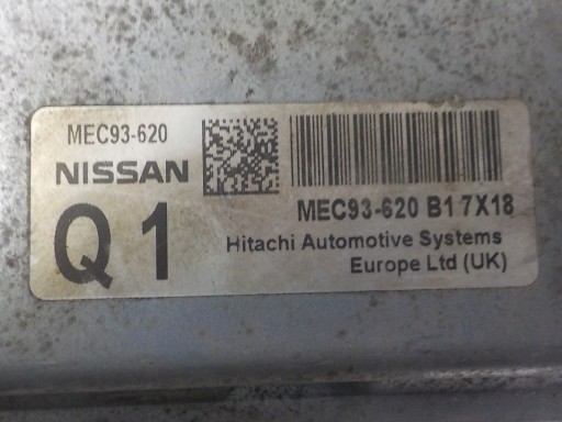 NISSAN computer control unit MEC93-620 B17X18