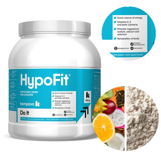 HYPOFIT 500G HYPOTONICKÝ IONTOVÝ NÁPOJ PRE ŽENY PÔSOBÍ ANTIOXIDAČNE