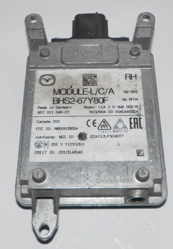 Mazda 3 bm датчик зміни смуги руху bhs2-67y80f справа права сторона 6pz011.045-27