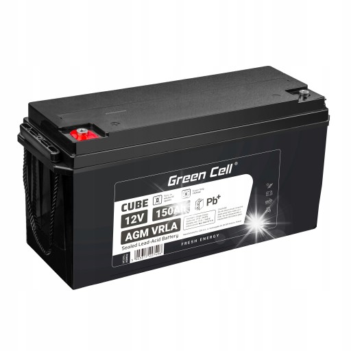 Батарея зелених елементів 12v 150ah кемпер ділянка сонячні ups склад 1800wh