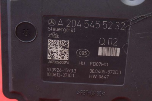 pump ABS A2044312212 MERCEDES C-KLASA W204 1.8 compressor; 204 KM 07-12