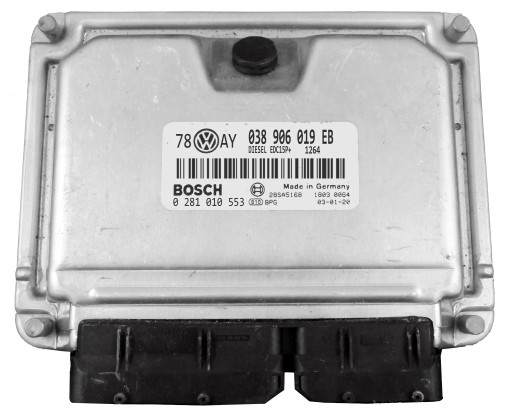 Контроллер vw passat 1.9 tdi 0281010553 038906019eb программирование