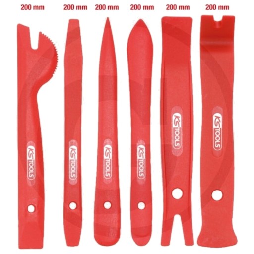 KS Tools набір інструментів для демонтажу оббивки, червоний, 6шт.