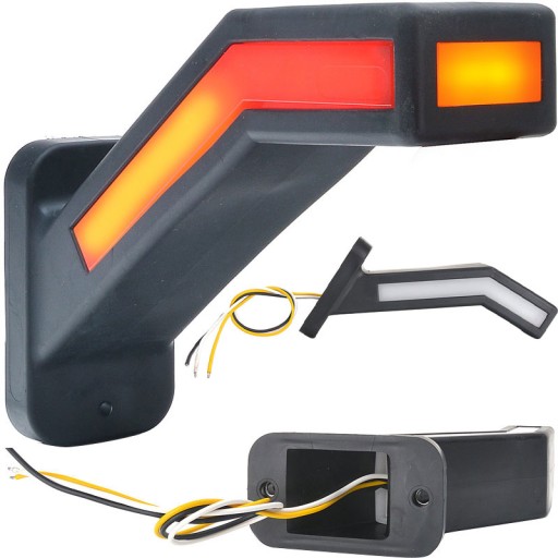 1259P - ПРАВИЙ КУТОВИЙ ГАБАРИТНИЙ ЛІХТАР СВІТЛОДІОДНИЙ НАПІВПРИЧІП TIR WAS